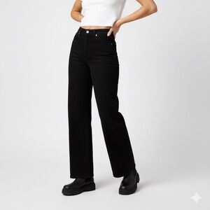 Just Black Women's Flare Jeans - Black